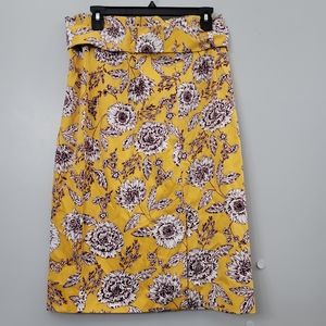 Alex Marie Tracy Floral Printed Belt Skirt